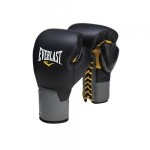 Перчатки боксерские Everlast Pro Leather Laced 591001 на шнуровке кожа