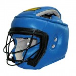 Шлем для единоборств Рэй-Спорт со съемной стальной маской Ш42К кожа