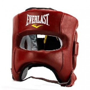 Фото: Шлем боксерский Everlast Elite Leather P00000681 с бампером