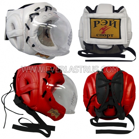 Шлем для каратэ Косика Рэй-Спорт с маской Ш31ИВ кожзаменитель - EverlastRUS
