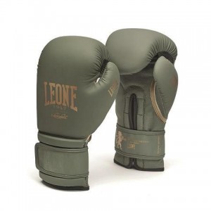 Фото: Перчатки боксерские Leone Military Edition GN059G кожзаменитель