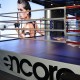 Фото 1: Боксерский ринг Fighttech на помосте Е10591 8 х 8 м, помост 1 м, внутри канатов 6,1 х 6,1.