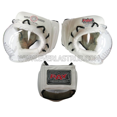 Шлем для каратэ Косика Рэй-Спорт с маской Ш31ИВ кожзаменитель - EverlastRUS