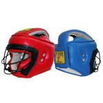 Шлем для единоборств Рэй-Спорт со съемной стальной маской Ш42 искусственная кожа